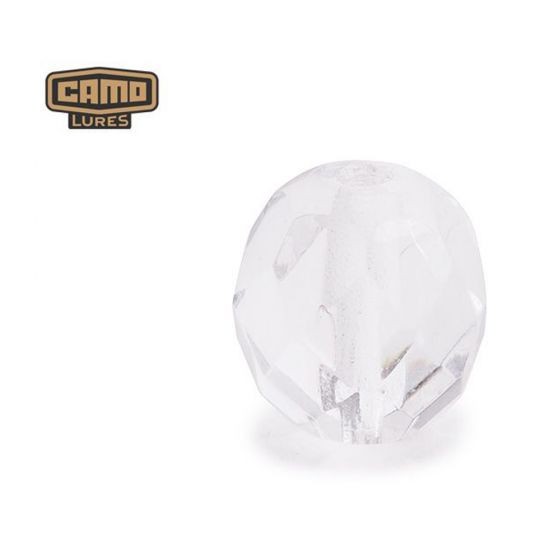 facettierte Glasperlen - Clear (10mm)