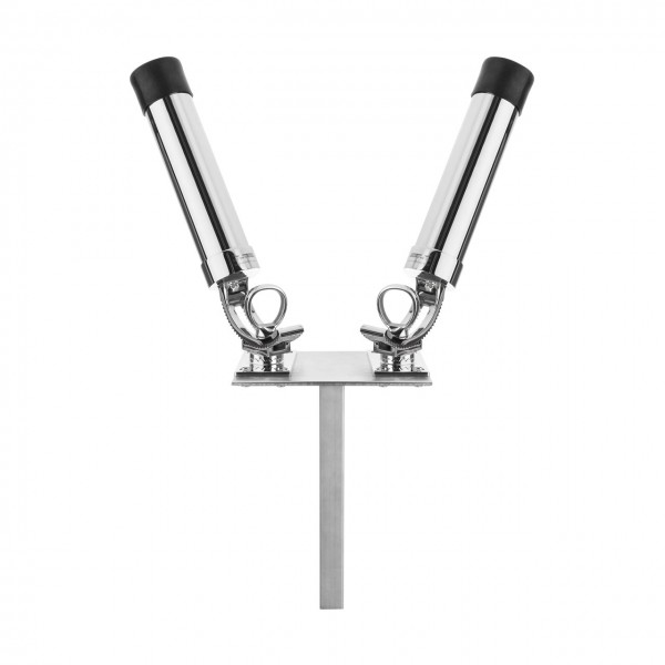 Salmostar Rutenhalter 2-Fach mit Steckling