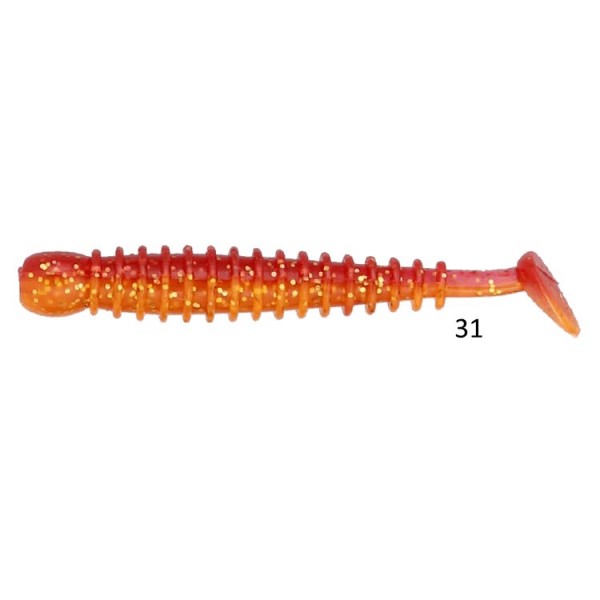 Cultiva ROCK`N BAIT RING KICK TAIL Orange / Gold Glitter
