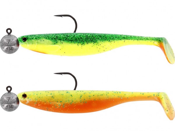 Westin Soft Lures ShadTeez Slim 12cm R `N R 10g #6/0 2pcs Dark Water Mix