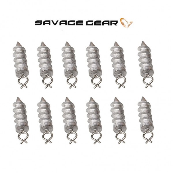 SAVAGE GEAR Screwin Weight Spike 3.5g 12 Stk.