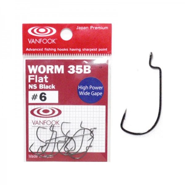 VANFOOK WORM-35B FLAT - Nr. 6 / 10 Stk.