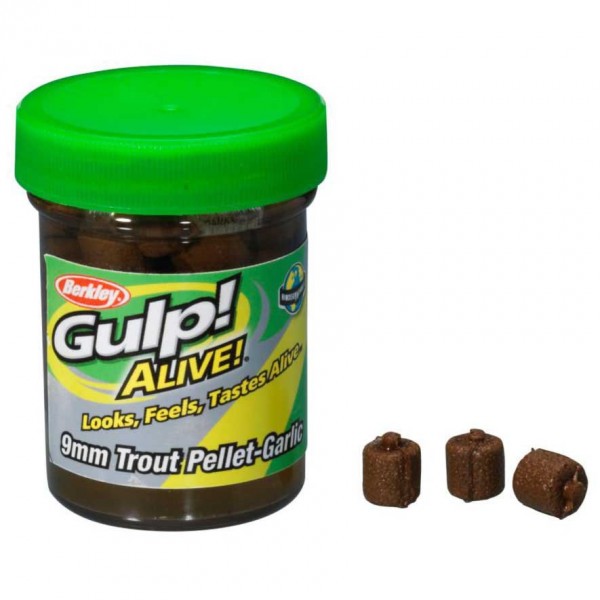 Berkley Gulp ALIVE 9mm Trout Pellet-Garlic