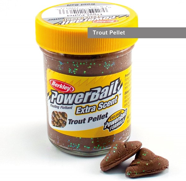 Power Bait Natural Glitter Trout Pellet - Forellenteig 50g