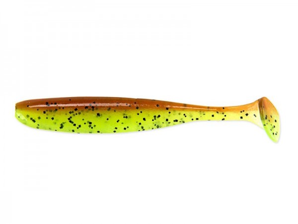KEITECH 4" Easy Shiner - Motoroil / Chartreuse